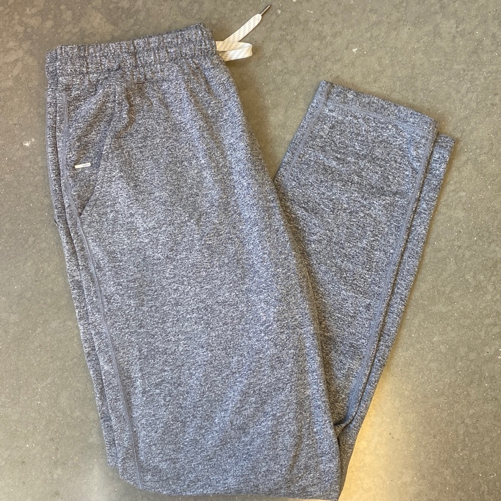 Vuori mens pants heather grey large ponto performance